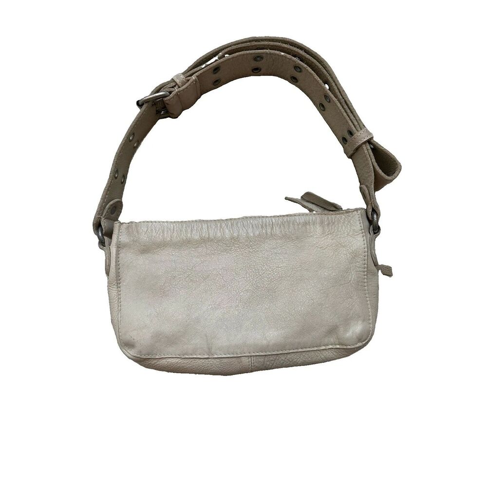 Free People Wade distressed Leather crossbody Bag #Mineral #Festival - Picture 2 of 5